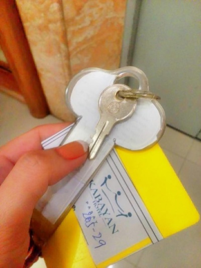 Keys to my room and personal locker